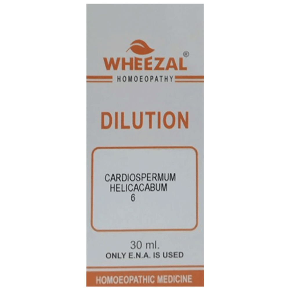Wheezal Cardiospermum Dilution 6 Wheezal Cardiospermum Dilution 6