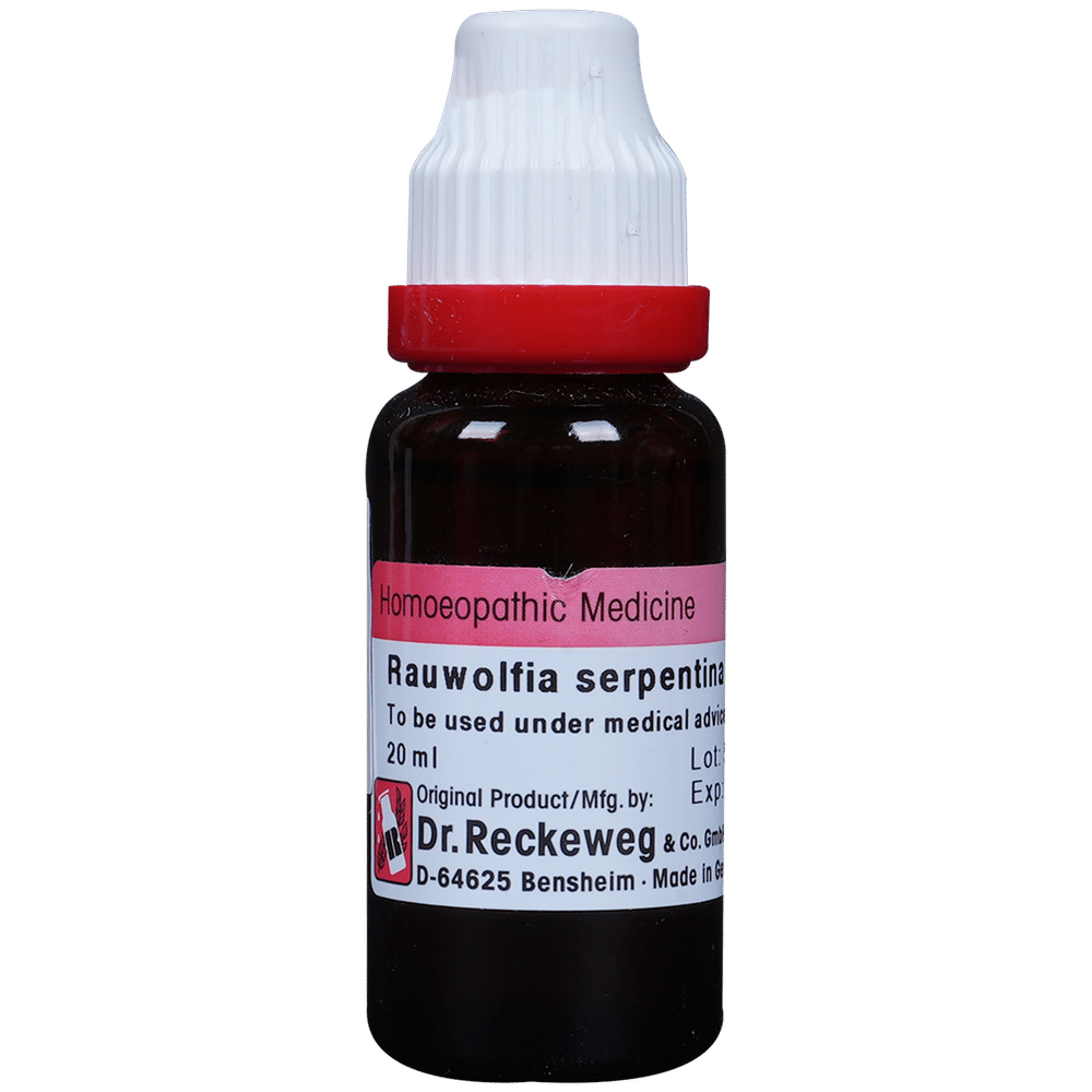 Dr. Reckeweg Rauwolfia Serp Mother Tincture Q