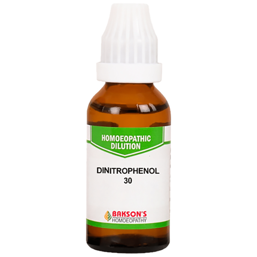 Bakson's Homeopathy Dinitrophenol Dilution 30 Bakson's Homeopathy Dinitrophenol Dilution 30