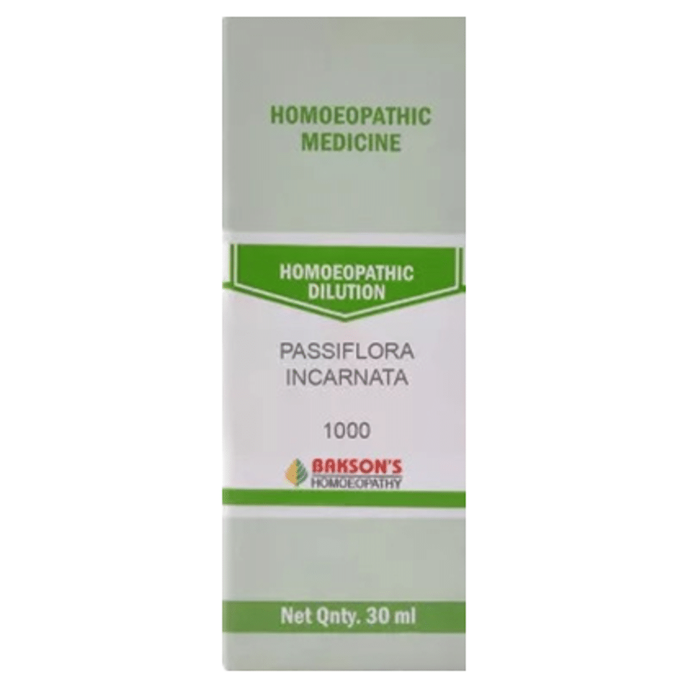 Bakson's Homeopathy Passiflora Incarnata Dilution 1000 CH Bakson's Homeopathy Passiflora Incarnata Dilution 1000 CH
