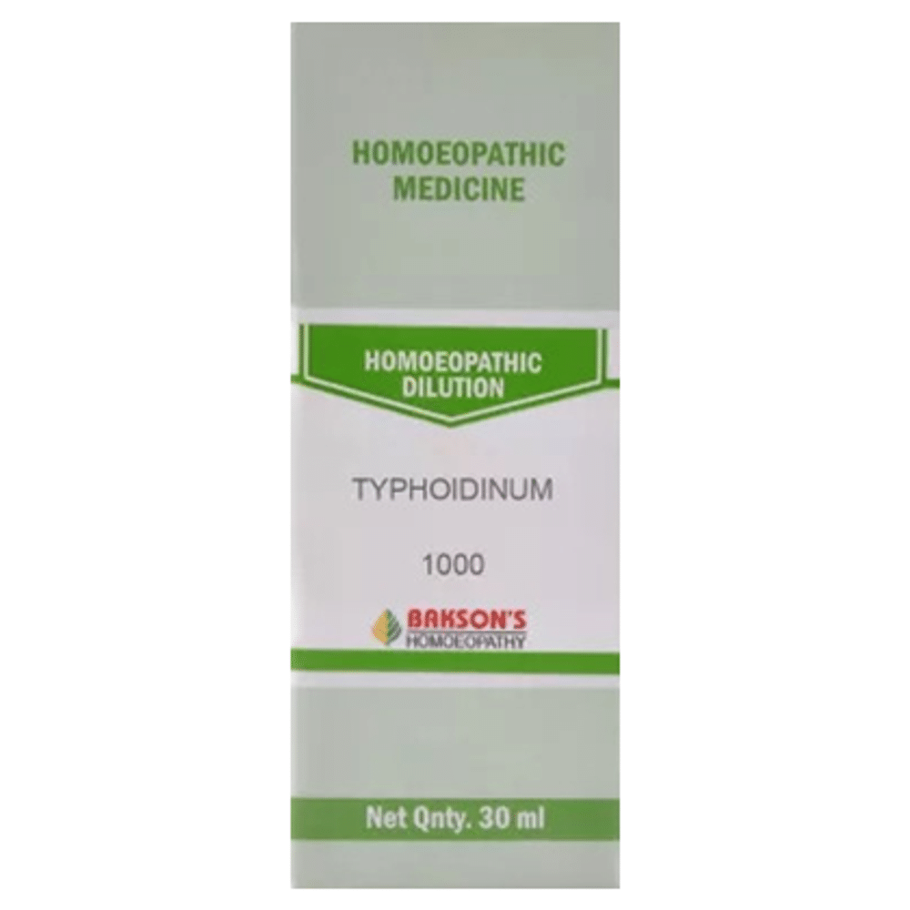 Bakson's Homeopathy Typhoidiunum Dilution 1000 CH Bakson's Homeopathy Typhoidiunum Dilution 1000 CH