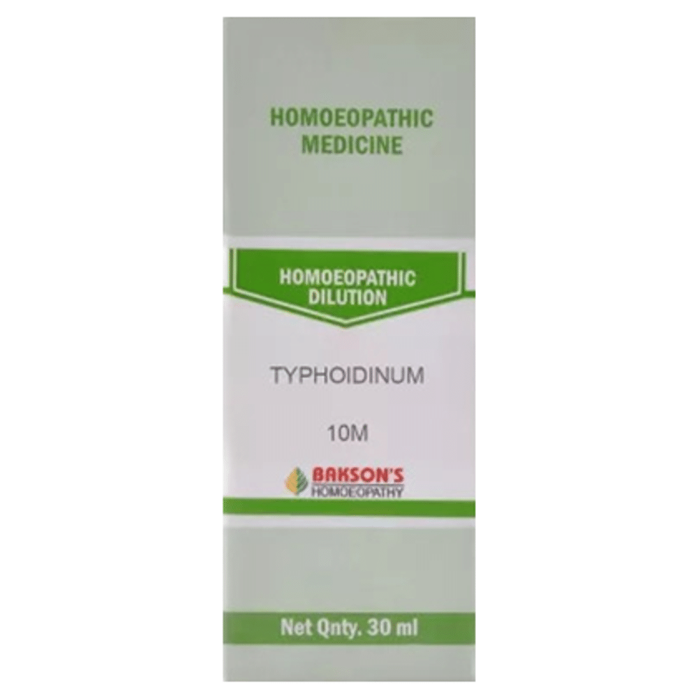 Bakson's Homeopathy Typhoidiunum Dilution 10M Bakson's Homeopathy Typhoidiunum Dilution 10M