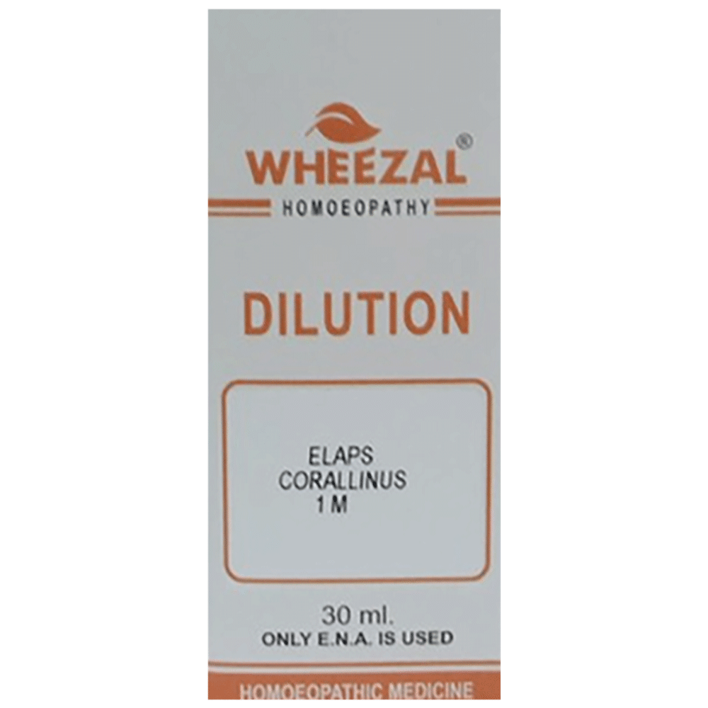 Wheezal Elaps Corallinus Dilution 1M Wheezal Elaps Corallinus Dilution 1M