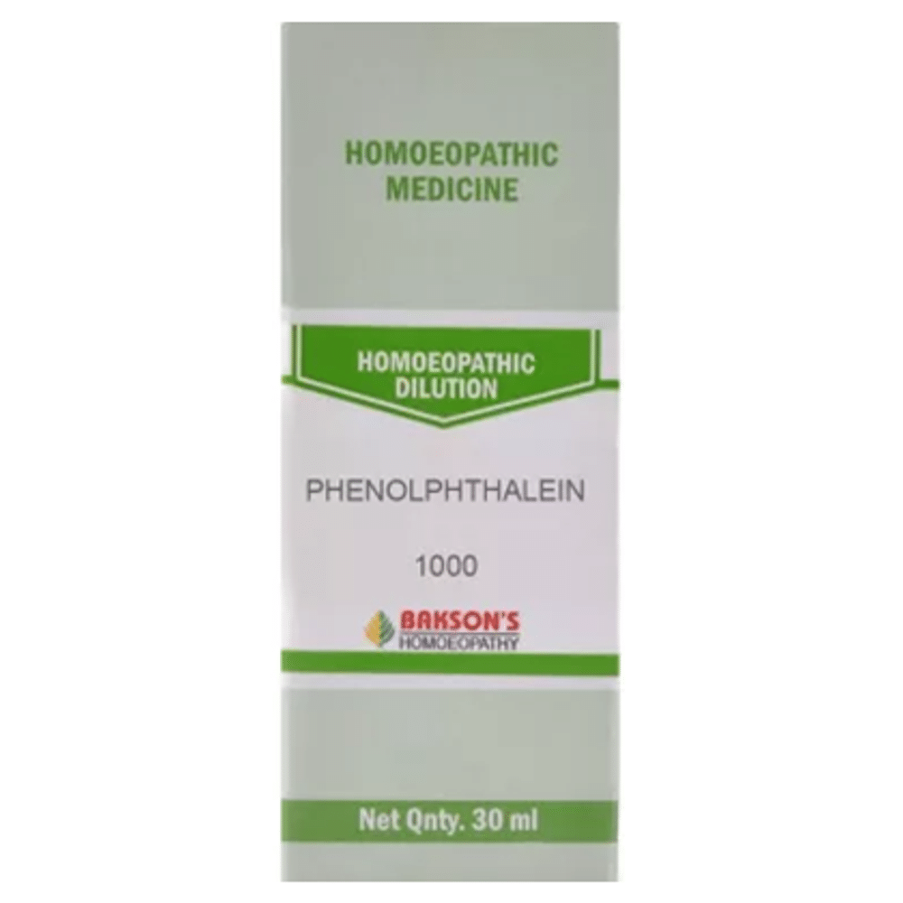 Bakson's Homeopathy Phenolphthalein Dilution 1000 CH Bakson's Homeopathy Phenolphthalein Dilution 1000 CH