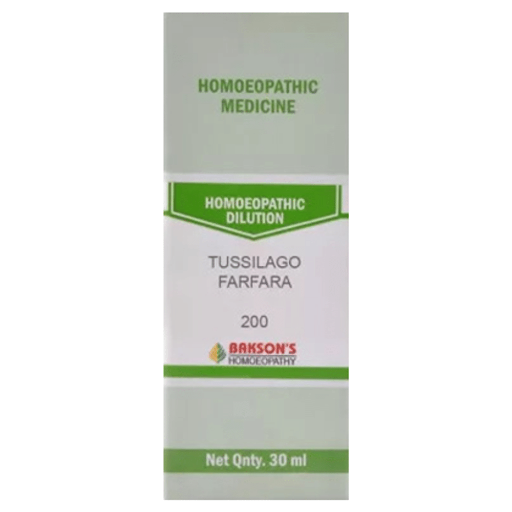 Bakson's Homeopathy Tussilago Farfara Dilution 200 Bakson's Homeopathy Tussilago Farfara Dilution 200