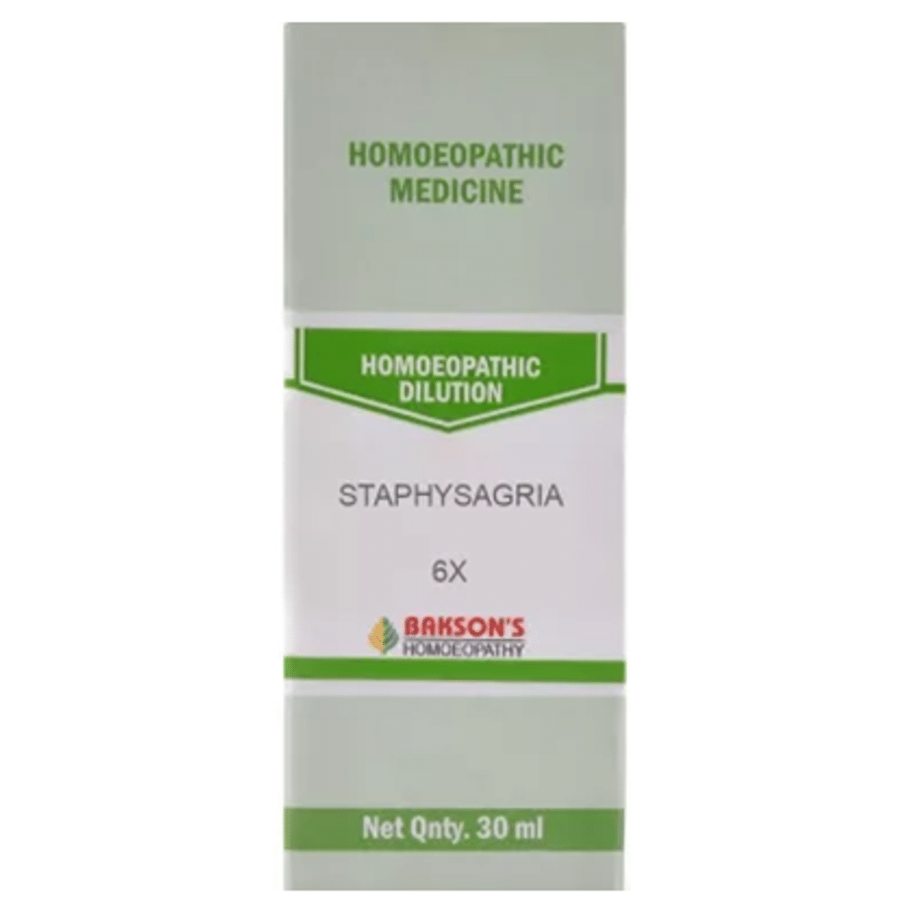 Bakson's Homeopathy Staphysagria Dilution 6X Bakson's Homeopathy Staphysagria Dilution 6X