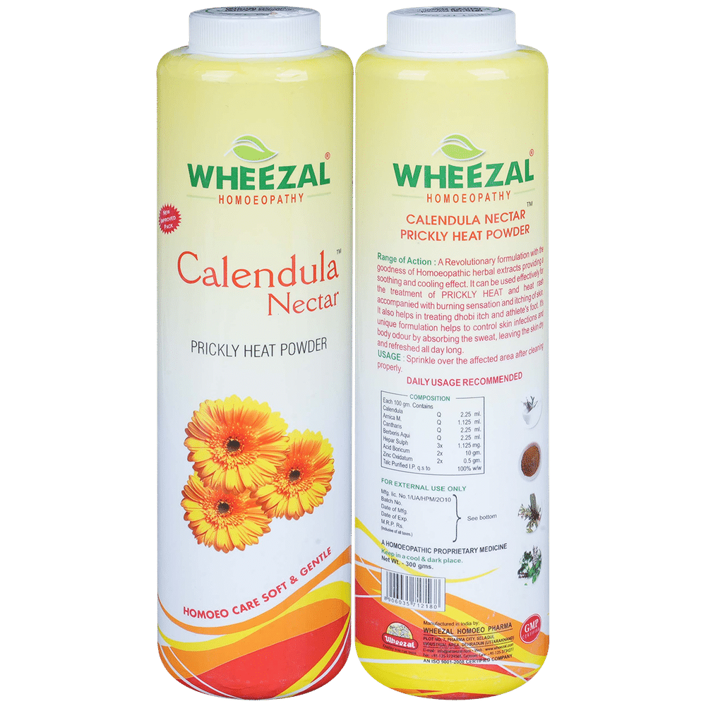 Wheezal Calendula Nectar Prickly Heat Powder Wheezal Calendula Nectar Prickly Heat Powder