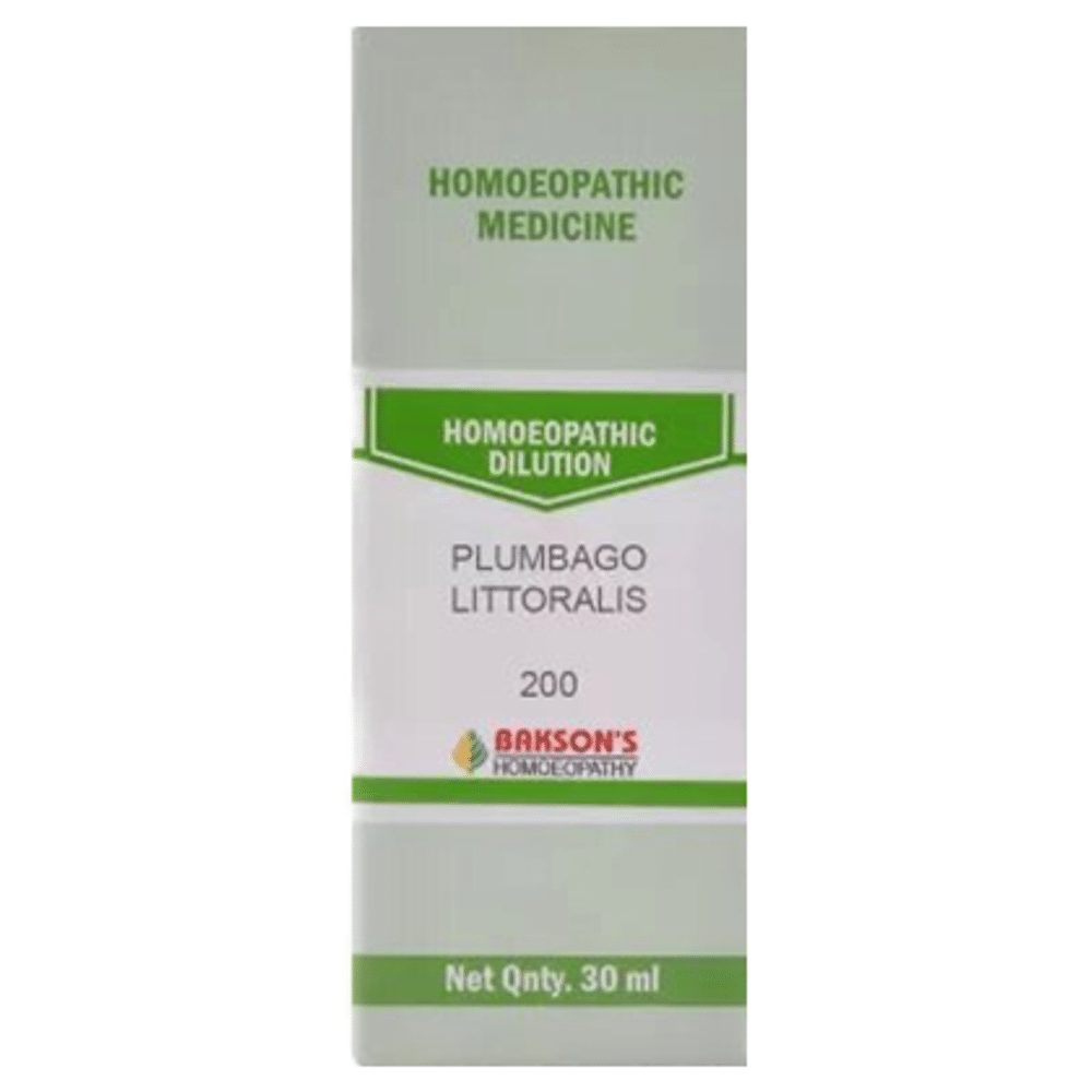 Bakson's Homeopathy Plumbago Littoralis Dilution 200 Bakson's Homeopathy Plumbago Littoralis Dilution 200