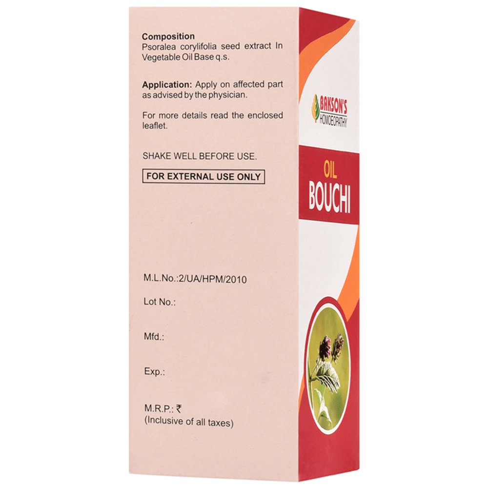 Bakson's Homeopathy Bouchi Oil Bakson's Homeopathy Bouchi Oil