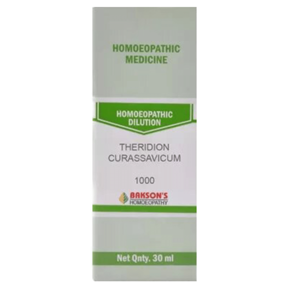 Bakson's Homeopathy Theridion Curassavicum Dilution 1000 CH Bakson's Homeopathy Theridion Curassavicum Dilution 1000 CH