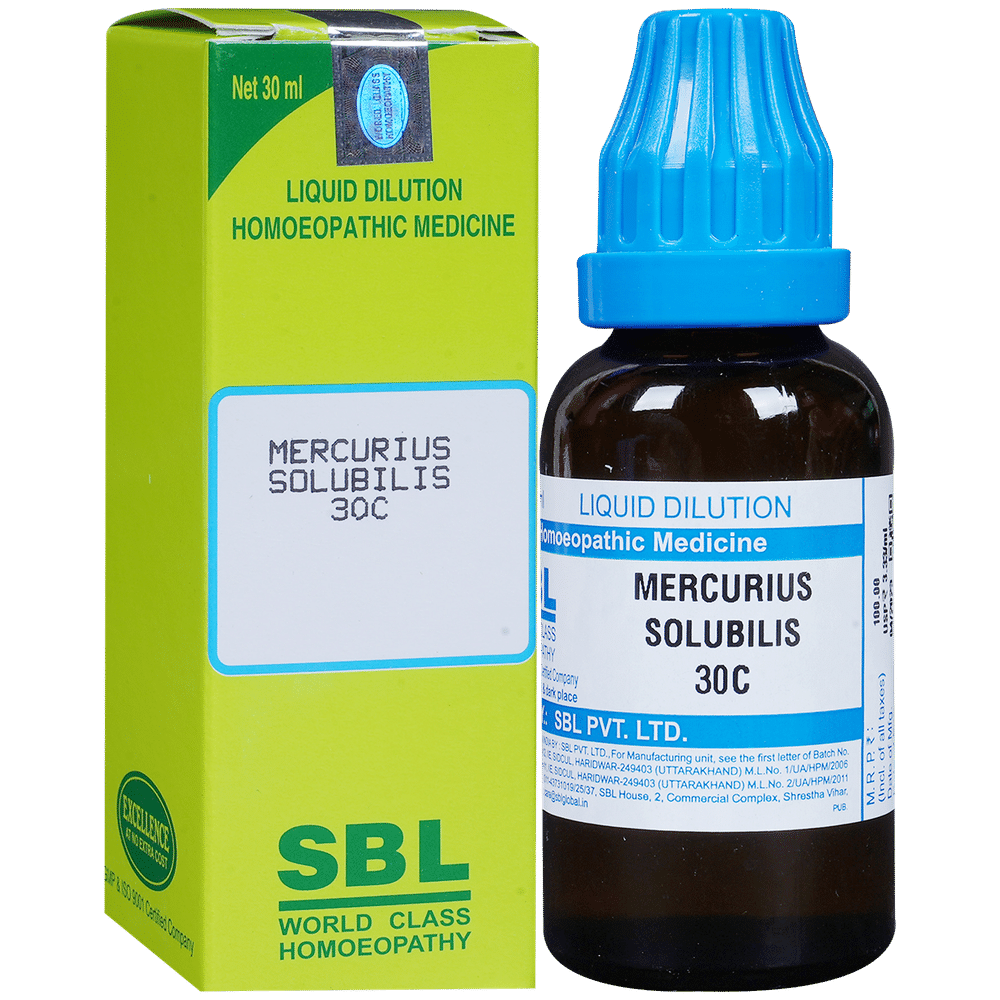 SBL Mercurius Solubilis Dilution 30 CH SBL Mercurius Solubilis Dilution 30 CH