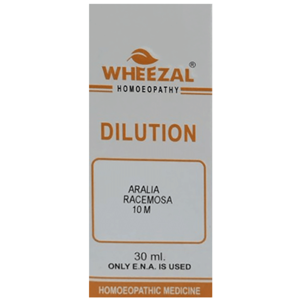 Wheezal Aralia Racemosa Dilution 10M Wheezal Aralia Racemosa Dilution 10M