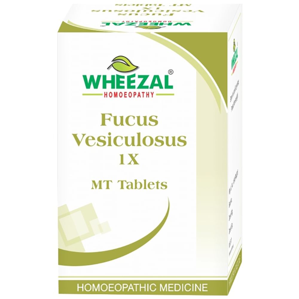 Wheezal Homeopathy Fucus Vesiculosus 1X MT Tablet Wheezal Homeopathy Fucus Vesiculosus 1X MT Tablet