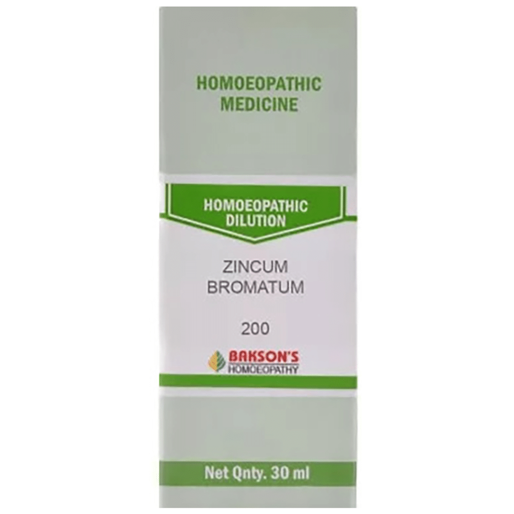 Bakson's Homeopathy Zincum Bromatum Dilution 200 Bakson's Homeopathy Zincum Bromatum Dilution 200