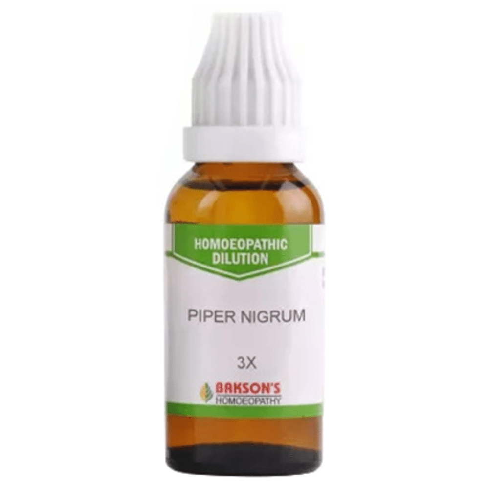 Bakson's Homeopathy Piper Nigrum Dilution 3X Bakson's Homeopathy Piper Nigrum Dilution 3X