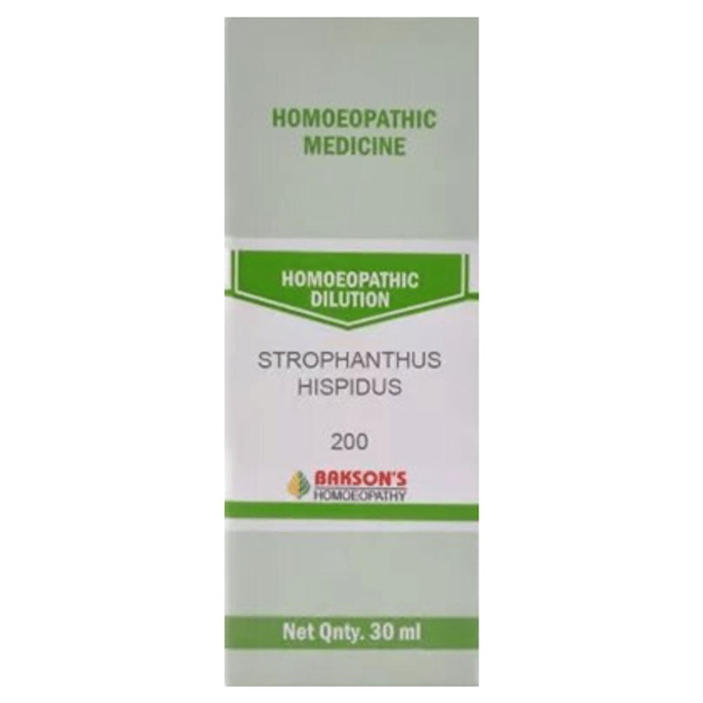 Bakson's Homeopathy Strophanthus Hispidus Dilution 200 Bakson's Homeopathy Strophanthus Hispidus Dilution 200