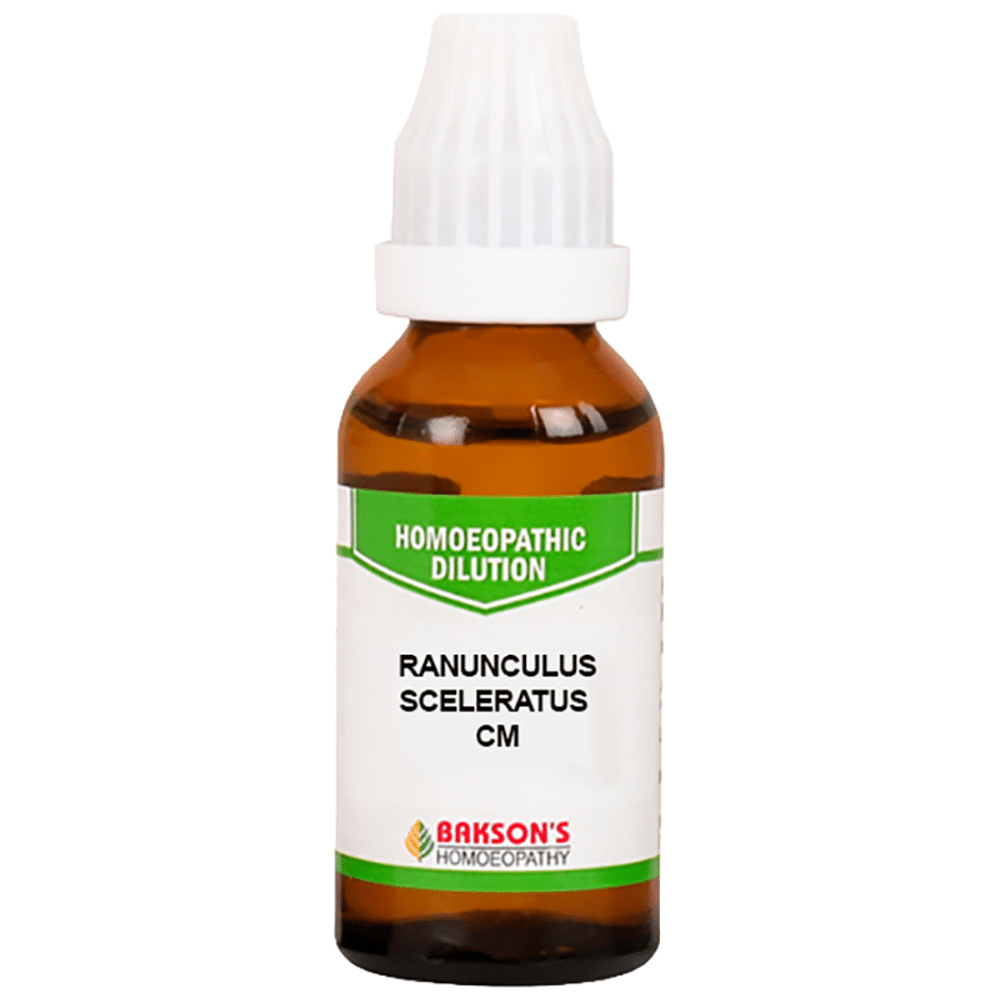 Bakson's Homeopathy Ranunculus Sceleratus Dilution CM Bakson's Homeopathy Ranunculus Sceleratus Dilution CM