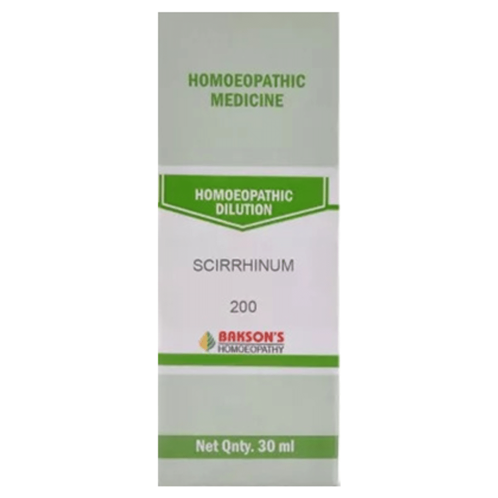 Bakson's Homeopathy Scirrhinum Dilution 200 Bakson's Homeopathy Scirrhinum Dilution 200