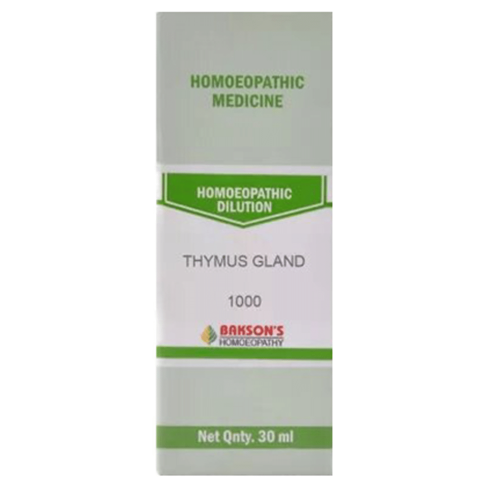 Bakson's Homeopathy Thymus Gland Dilution 1000 CH Bakson's Homeopathy Thymus Gland Dilution 1000 CH