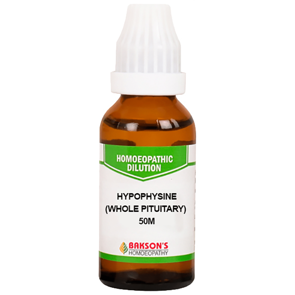 Bakson's Homeopathy Hypophysine (Whole Pituitary) Dilution 50M Bakson's Homeopathy Hypophysine (Whole Pituitary) Dilution 50M