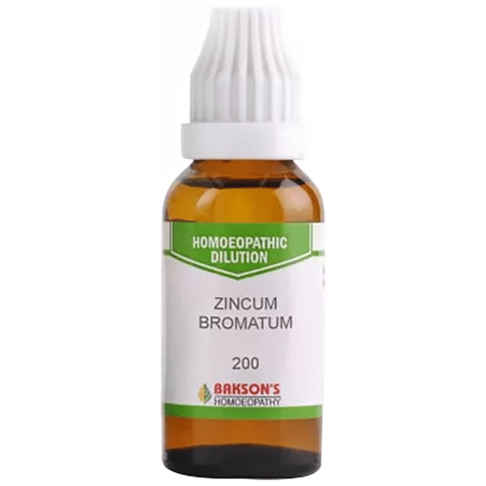 Bakson's Homeopathy Zincum Bromatum Dilution 200 Bakson's Homeopathy Zincum Bromatum Dilution 200