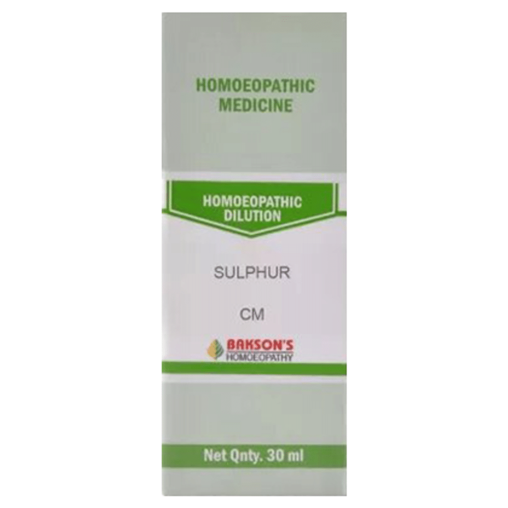 Bakson's Homeopathy Sulphur Dilution CM
