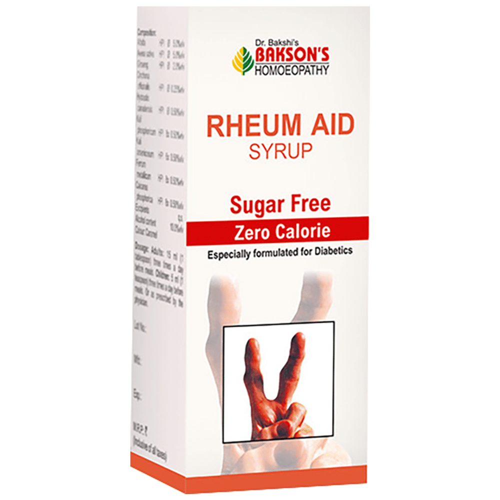 Bakson's Homeopathy Rheum Aid Syrup Sugar Free Bakson's Homeopathy Rheum Aid Syrup Sugar Free