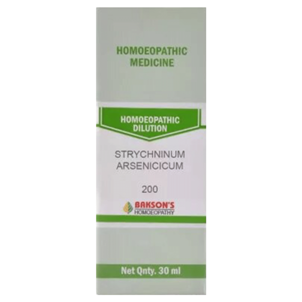 Bakson's Homeopathy Strchninum Arsenicum Dilution 200 Bakson's Homeopathy Strchninum Arsenicum Dilution 200