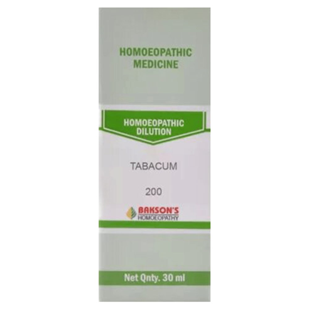 Bakson's Homeopathy Tabacum Dilution 200 Bakson's Homeopathy Tabacum Dilution 200