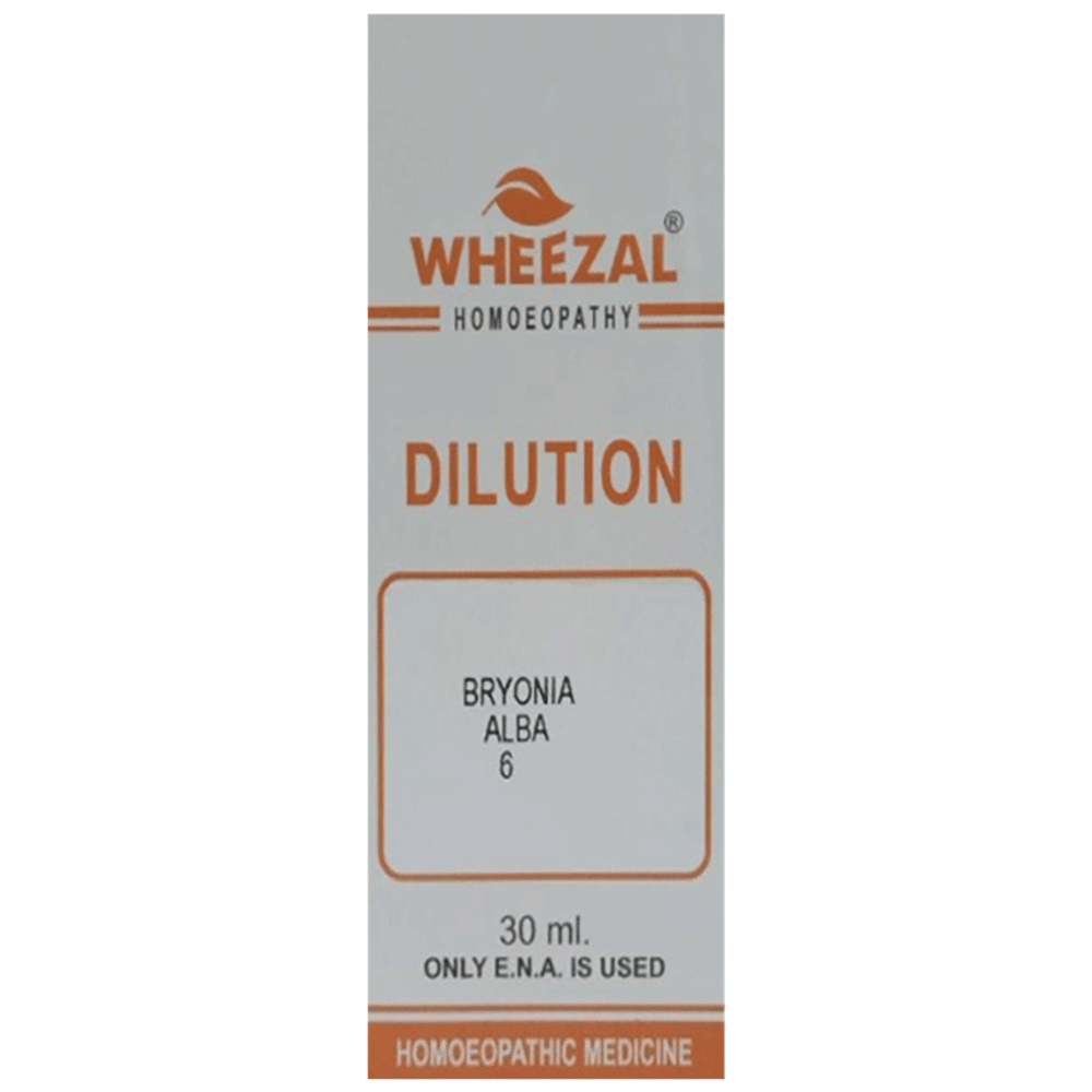 Wheezal Bryonia Alba Dilution 6 Wheezal Bryonia Alba Dilution 6