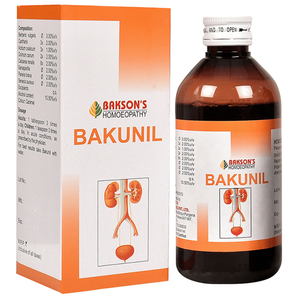 Bakson's Homeopathy Bakunil Syrup Bakson's Homeopathy Bakunil Syrup