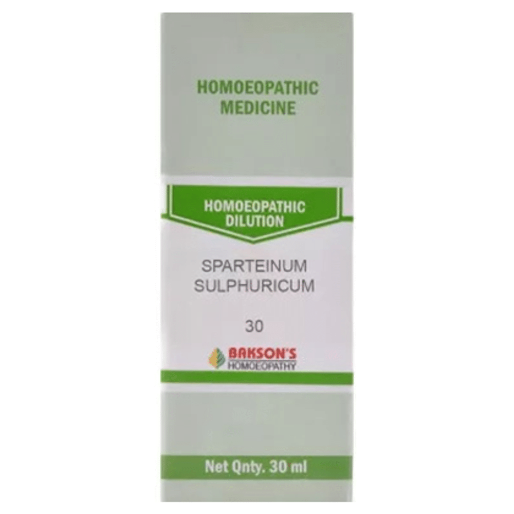 Bakson's Homeopathy Sparteinum Sulphuricum Dilution 30 Bakson's Homeopathy Sparteinum Sulphuricum Dilution 30