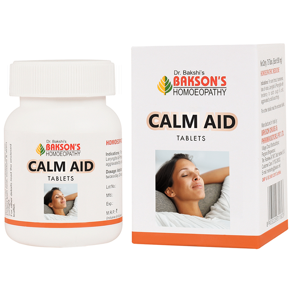 Bakson's Homeopathy Calm Aid Tablet Bakson's Homeopathy Calm Aid Tablet