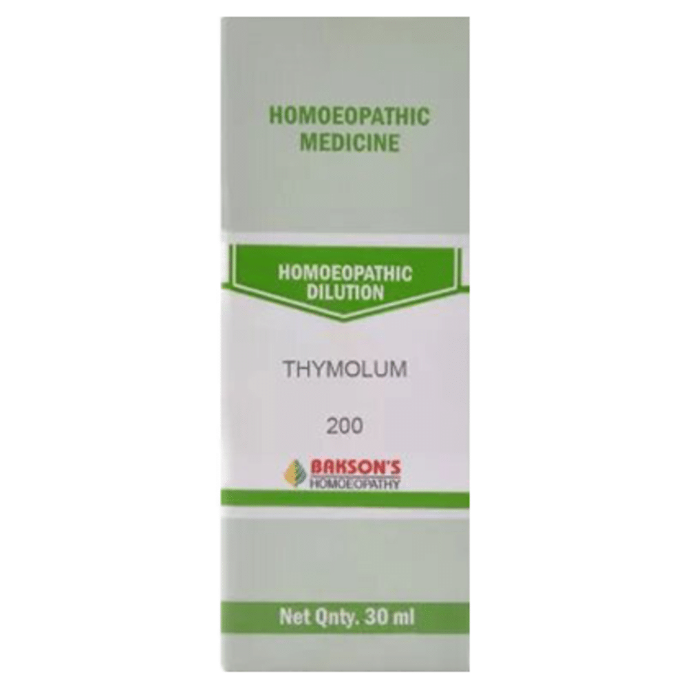 Bakson's Homeopathy Thymolum Dilution 200 Bakson's Homeopathy Thymolum Dilution 200