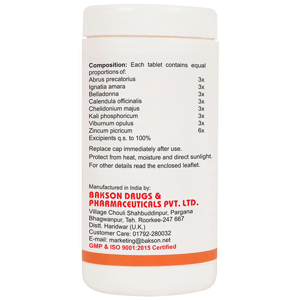 Bakson's Homeopathy Tense Aid Tablet Bakson's Homeopathy Tense Aid Tablet