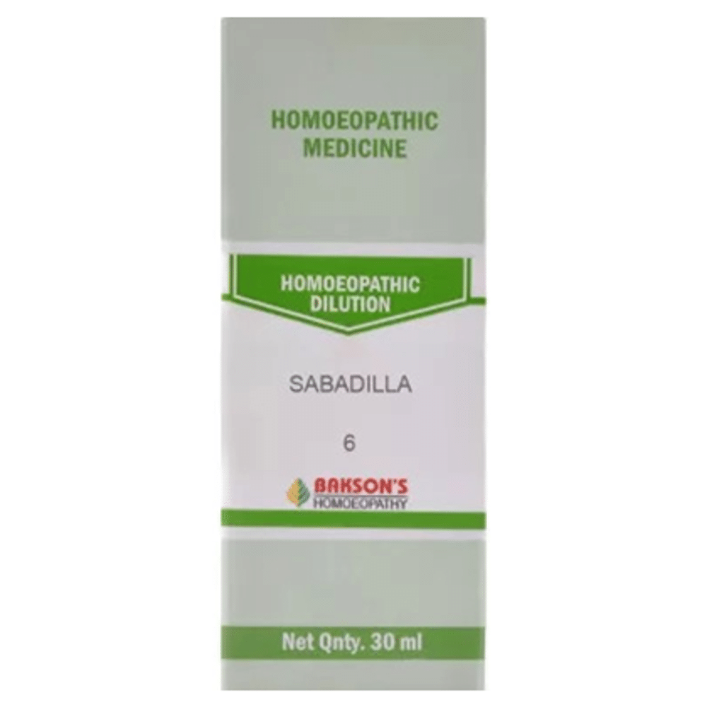 Bakson's Homeopathy Sabadilla Dilution 6 Bakson's Homeopathy Sabadilla Dilution 6