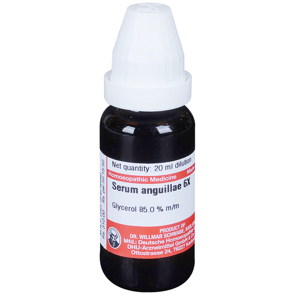 Dr Willmar Schwabe Germany Serum Anguillae Dilution 6X Dr Willmar Schwabe Germany Serum Anguillae Dilution 6X