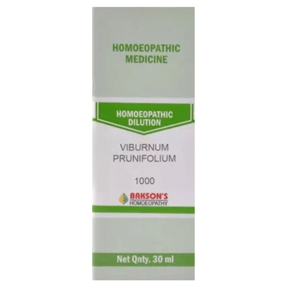 Bakson's Homeopathy Viburnum Prunifolium  Dilution 1000 CH