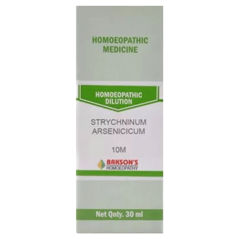 Bakson's Homeopathy Strchninum Arsenicum Dilution 10M Bakson's Homeopathy Strchninum Arsenicum Dilution 10M