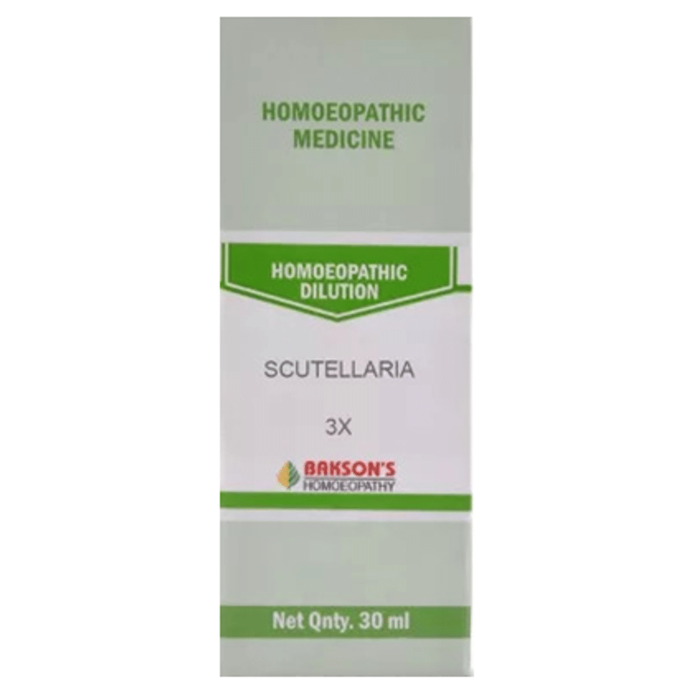 Bakson's Homeopathy Scutellaria Dilution 3X Bakson's Homeopathy Scutellaria Dilution 3X