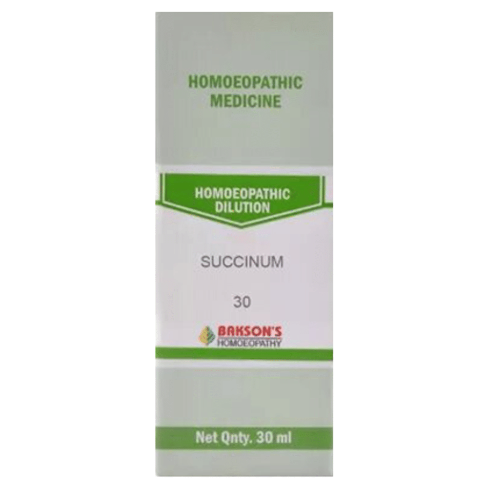 Bakson's Homeopathy Succinum Dilution 30 Bakson's Homeopathy Succinum Dilution 30
