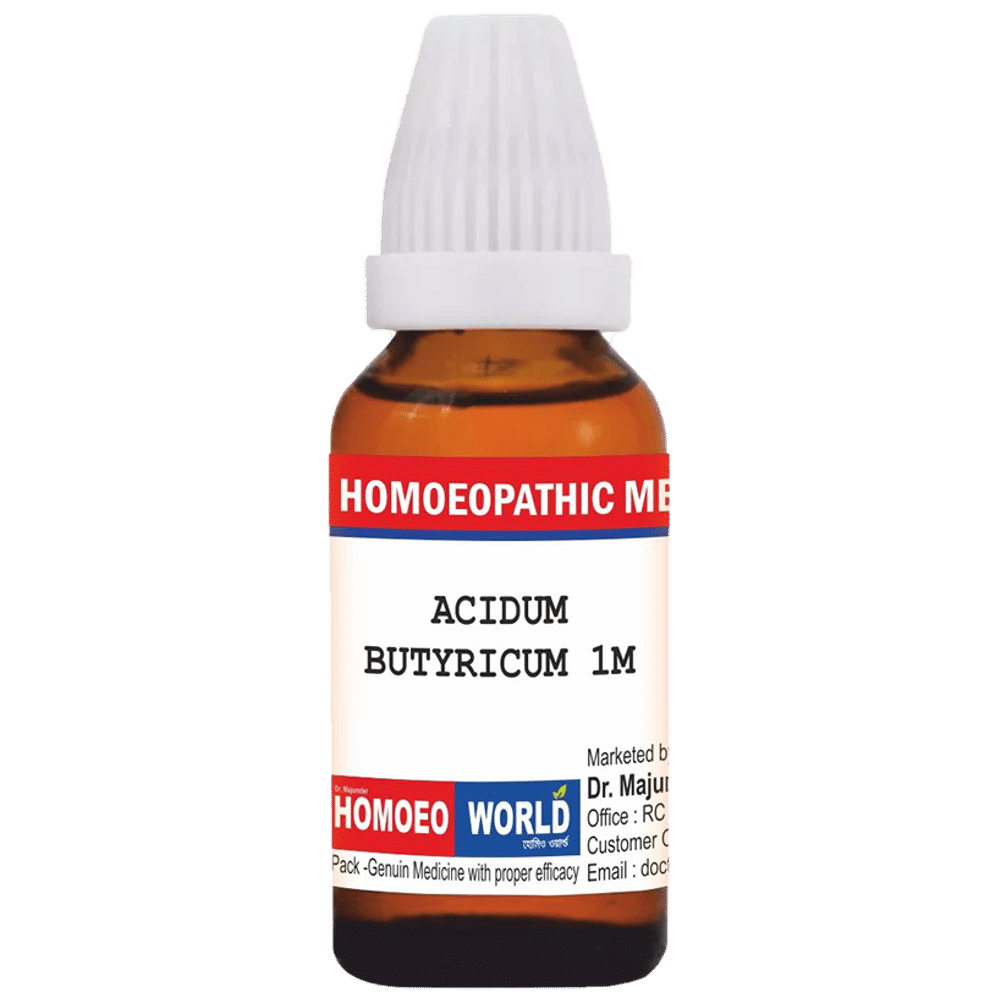 Dr. Majumder Homeo World Acidum Butyricum Dilution(30ml Each) 10M Dr. Majumder Homeo World Acidum Butyricum Dilution(30ml Each) 10M