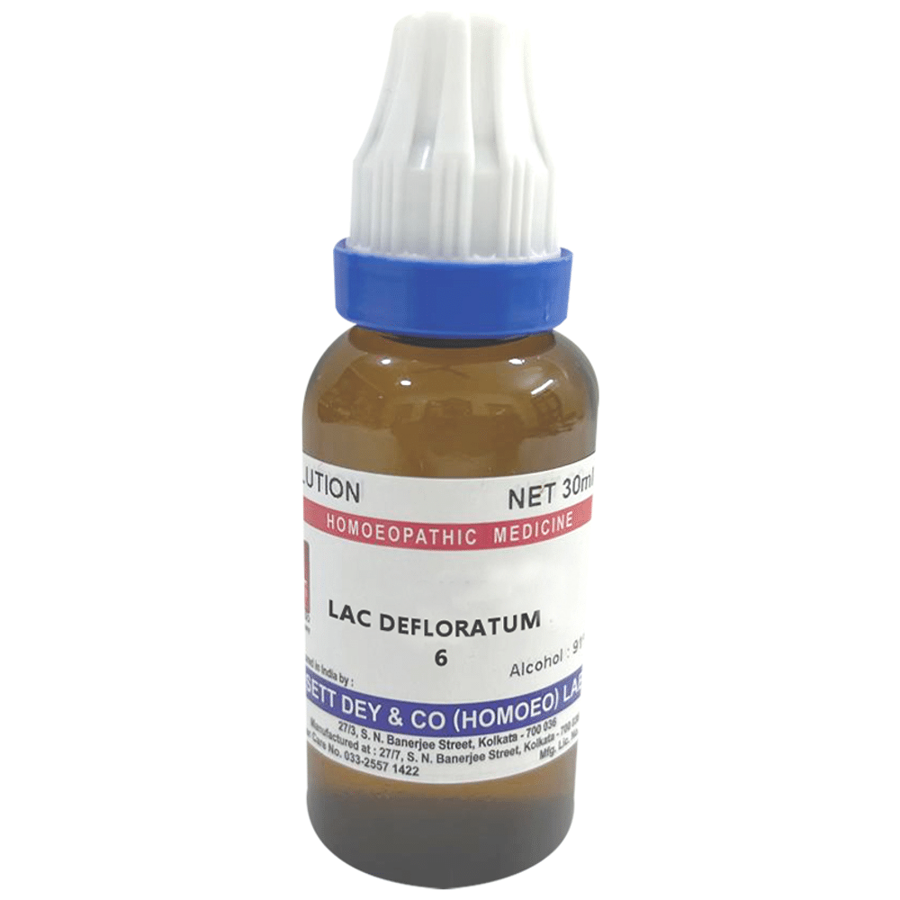 Sett Dey Lac Defloratum Dilution 6 Sett Dey Lac Defloratum Dilution 6