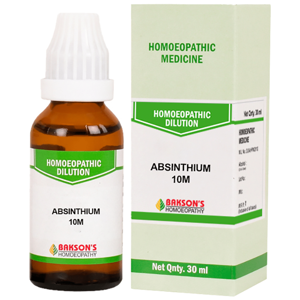 Bakson's Homeopathy Absinthium Dilution 10M Bakson's Homeopathy Absinthium Dilution 10M