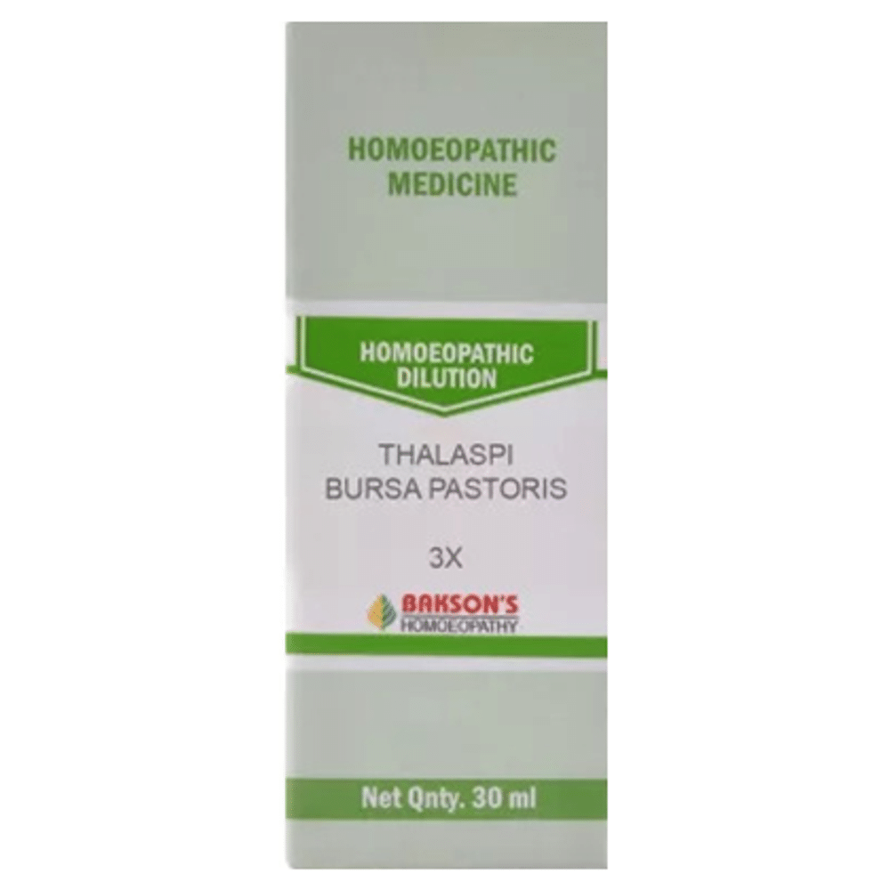 Bakson's Homeopathy Thalaspi Bursa Pastoris Dilution 3X Bakson's Homeopathy Thalaspi Bursa Pastoris Dilution 3X