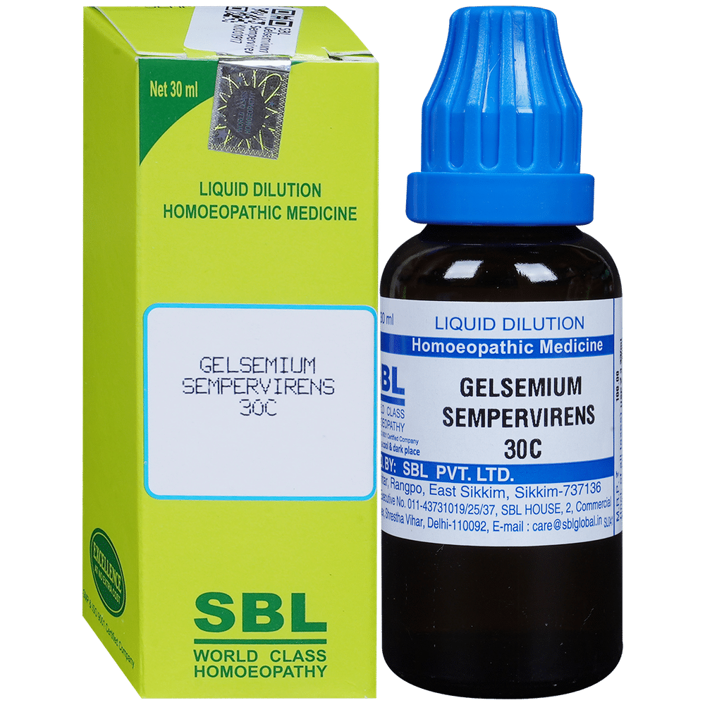 SBL Gelsemium Sempervirens Dilution 30 CH SBL Gelsemium Sempervirens Dilution 30 CH