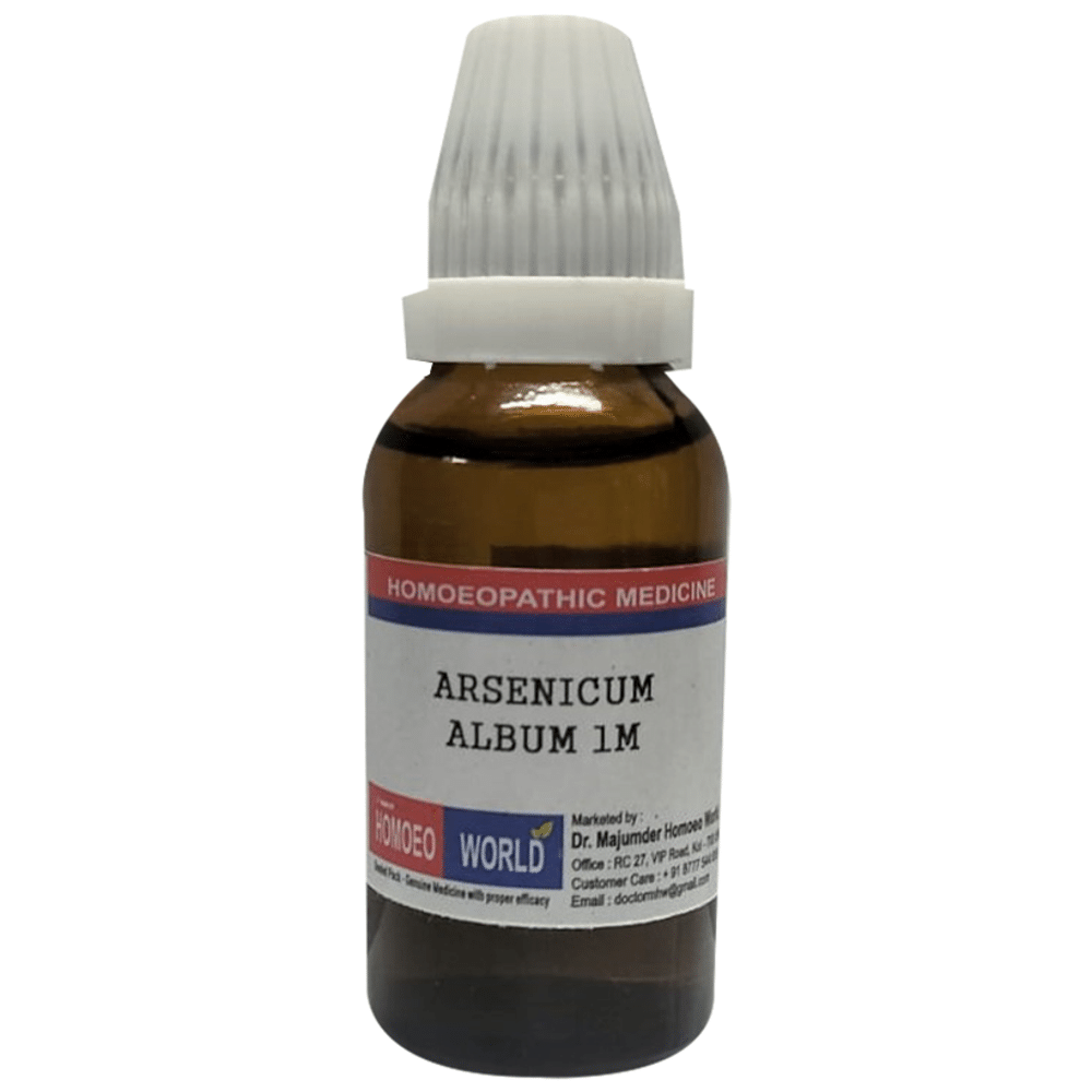 Dr. Majumder Homeo World Arsenicum Album Dilution 1M (30ml Each) Dr. Majumder Homeo World Arsenicum Album Dilution 1M (30ml Each)