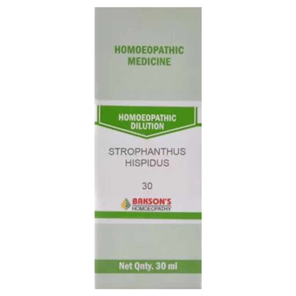 Bakson's Homeopathy Strophanthus Hispidus Dilution 30 Bakson's Homeopathy Strophanthus Hispidus Dilution 30