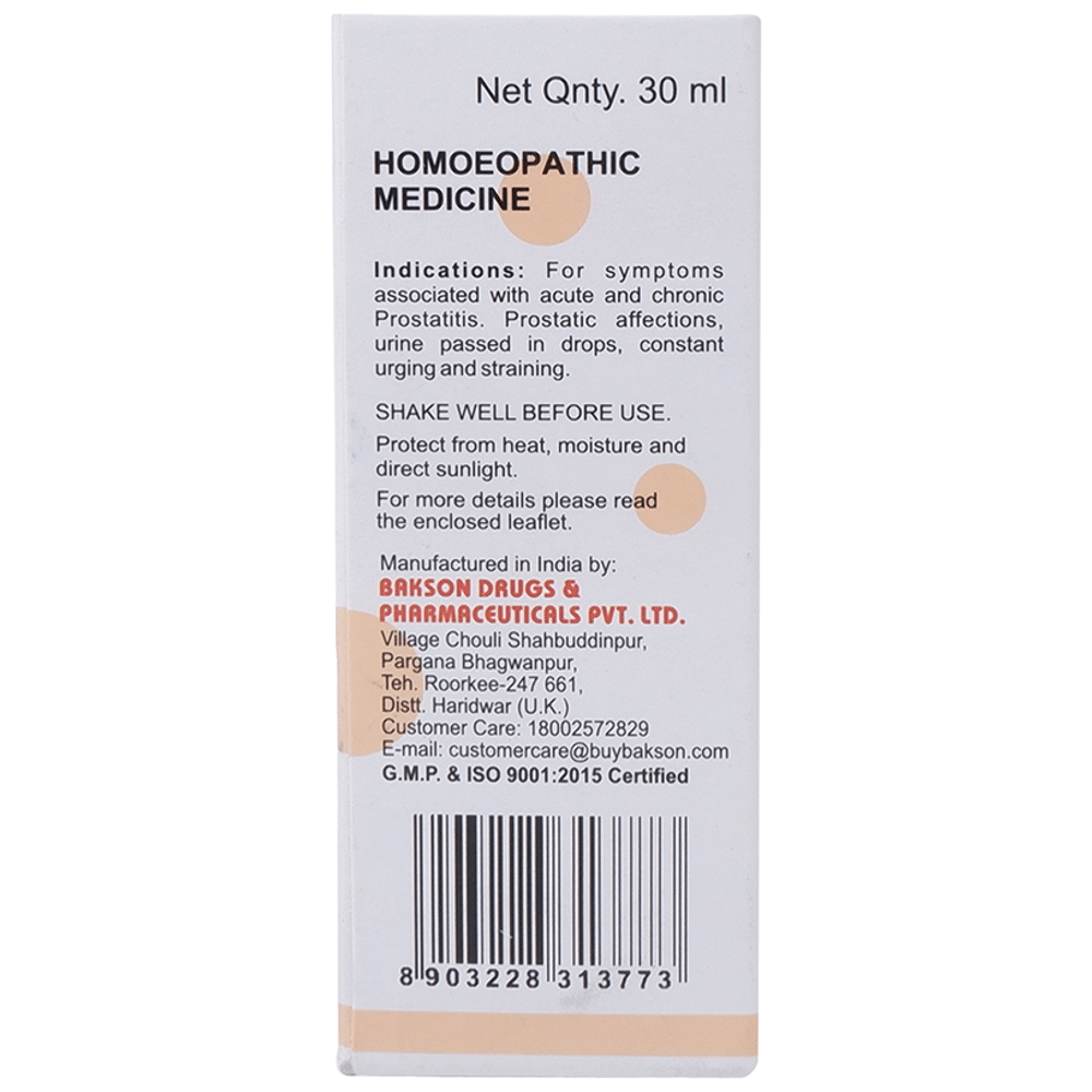 Bakson's Homeopathy V13 Prostatitis Drop Bakson's Homeopathy V13 Prostatitis Drop
