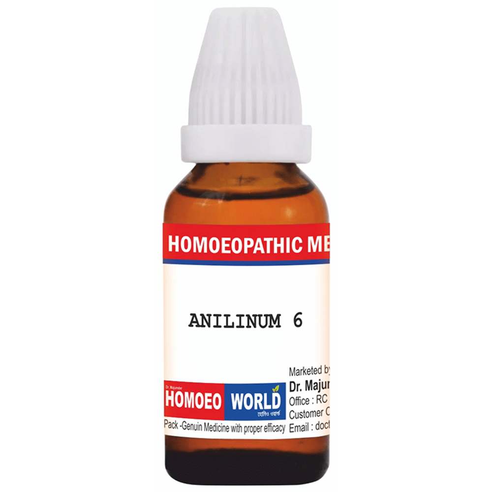 Dr. Majumder Homeo World Anilinum Dilution (30 ml Each) 6 CH Dr. Majumder Homeo World Anilinum Dilution (30 ml Each) 6 CH